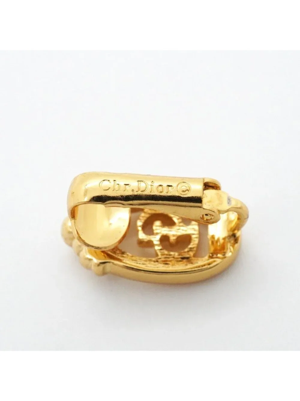 Dior Earrings CD Logo Gold Plated